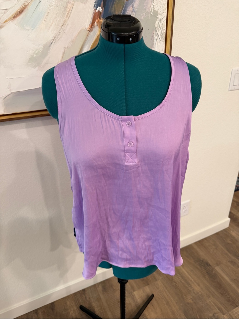 Simply Vera Vera Wang Lavender Scoop Neck Tank Top